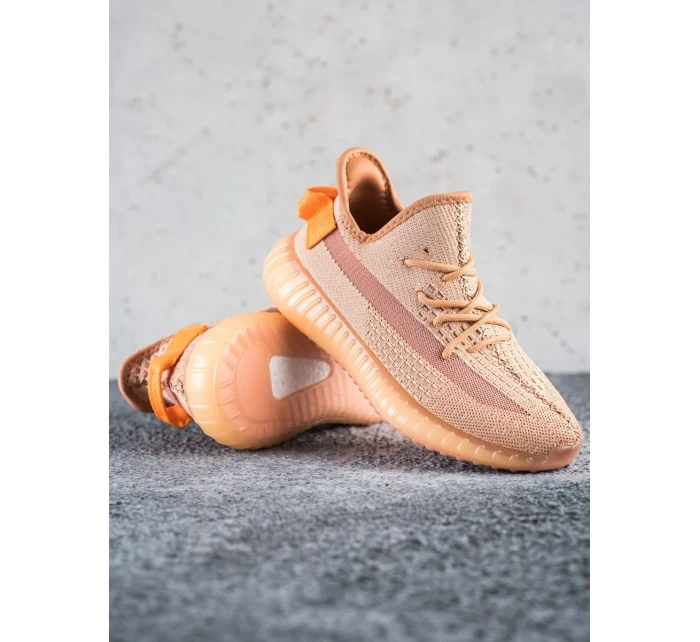 Trendy tenisky dámské oranžové bez podpatku Trendy tenisky dámské oranžové bez podpatku