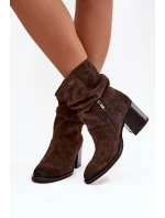 Boty na podpatku model 221516 Step in style Boty na podpatku model 221516 Step in style