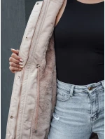 Dámská zimní bunda parka s kapucí SNOWFALL béžová FashionStreet TY4490