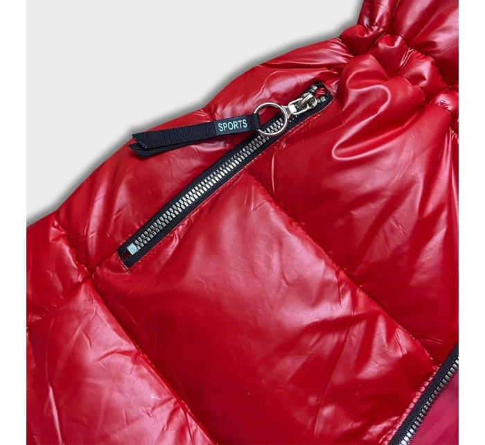METALICZNA KURTKA DAMSKA CZERWONA model 21244032 - S'WEST