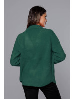Tmavě zelený krátký přehoz přes oblečení typu alpaka (CJ65)
