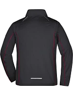 JN Pánská softshell bunda s odepínacími rukávy 02. black/red model 22529825 - Daiber