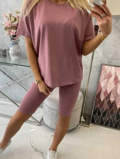 Komplet model 21753040 ciemny różowy - K-Fashion