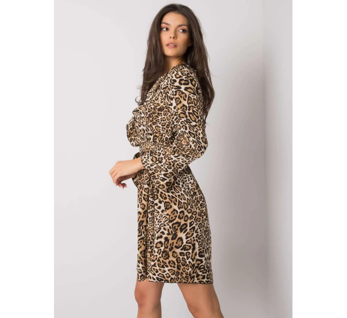 Šaty DHJ SK 13891B 2.72P černá a béžová