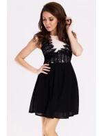 Dámské společenské šaty s sukní EMAMODA  Černá / L model 15042872 - YNS