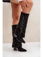 Kozačky na podpatku model 204656 Step in style Kozačky na podpatku model 204656 Step in style