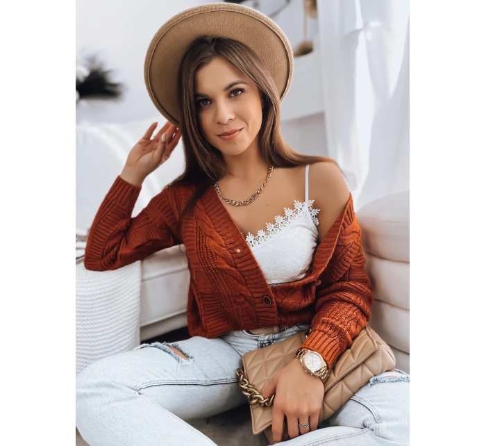 dámský červený svetr Dstreet model 21967072 - FashionStreet