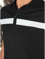 Pánská polokošile s pruhy černá FashionStreet PX0631 Pánská polokošile s pruhy černá FashionStreet PX0631