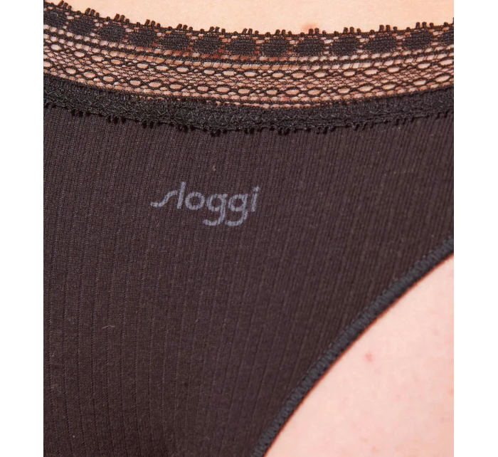 sloggi GO Ribbed R Brazil C2P - BLACK - SLOGGI BLACK - SLOGGI