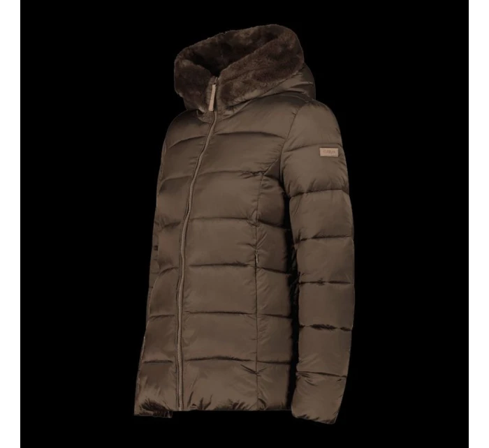 Dámská zimní bunda s kapucí sportovní zateplená hnědá model 21350748 - CMP