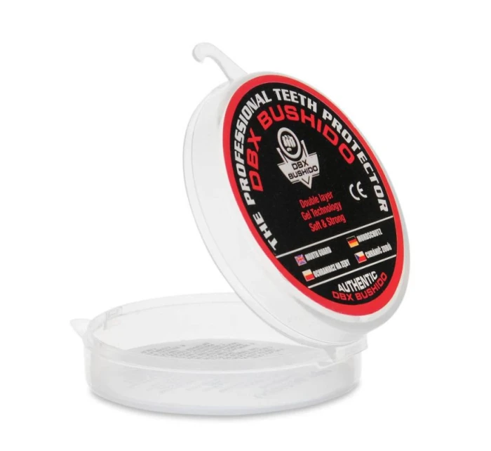 Gelový chránič zubů + krabička - bílá a zlatá | GelTech Gelový chránič zubů + krabička - bílá a zlatá | GelTech