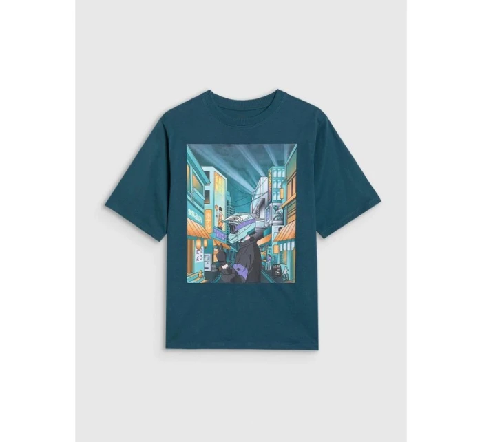 Chlapecké tričko oversize s potiskem model 21816848 - 4F Chlapecké tričko oversize s potiskem model 21816848 - 4F