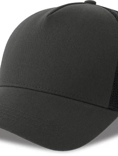 Atlantis Headwear Rapper Cotton-S 5 panelová Trucker kšiltovka 33.0260 dark grey/black