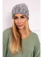 Dámská čepice Eliza K205 grey+violet Dámská čepice Eliza K205 grey+violet