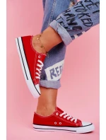 Klasické Dámské Tenisky Červené Omerta Klasické Dámské Tenisky Červené Omerta