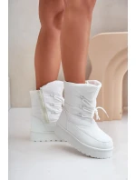 Sněhule na platformě se zipem Big Star model 21678307 Bílé - Big Star Shoes