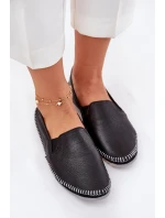 Kožené Baleríny model 21693631 Černé - Maciejka