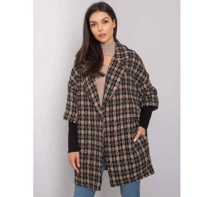 CHA coat PL 0466.05X šedá černá CHA coat PL 0466.05X šedá černá