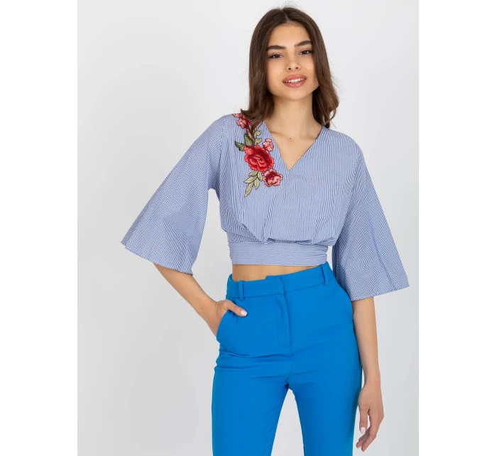 Halenka LK BZ 506243.78 bílá a tmavě modrá