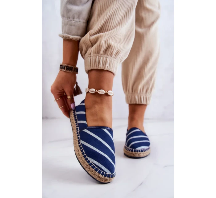 Dámské klasické espadrilky Big Star - tmavě modré Dámské klasické espadrilky Big Star - tmavě modré
