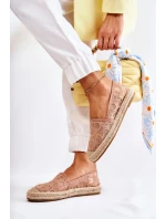 Klasické dámské espadrilky prolamované nude Catris Klasické dámské espadrilky prolamované nude Catris