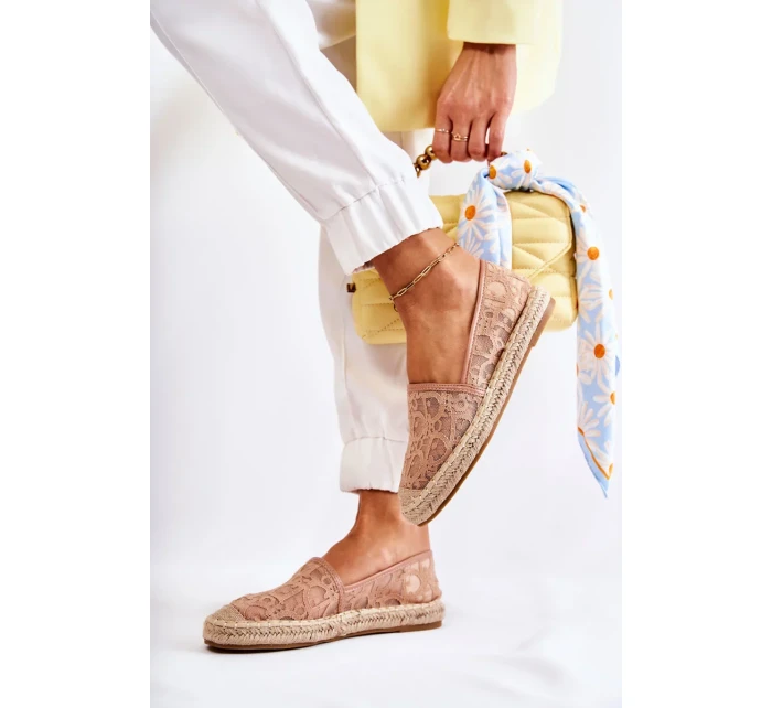 Klasické dámské espadrilky prolamované nude Catris Klasické dámské espadrilky prolamované nude Catris