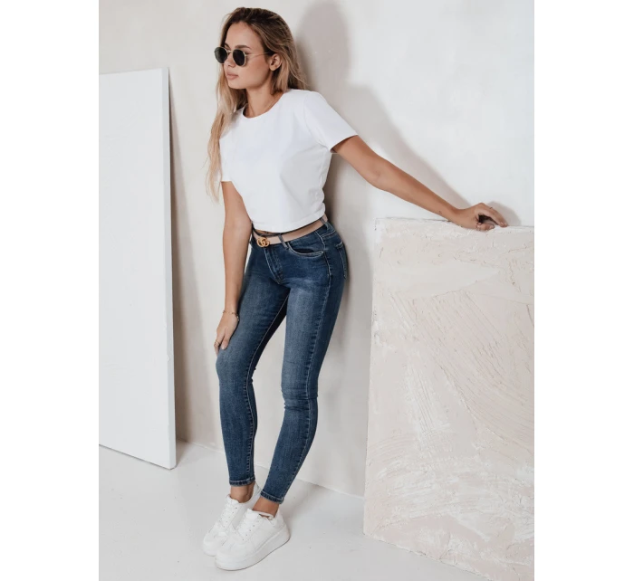 Dámské úzké džíny modré FashionStreet UY2816 Dámské úzké džíny modré FashionStreet UY2816