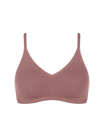 Dámská podprsenka GO Daily Cotton Soft bra - BROWN - hnědá 1141 - SLOGGI
