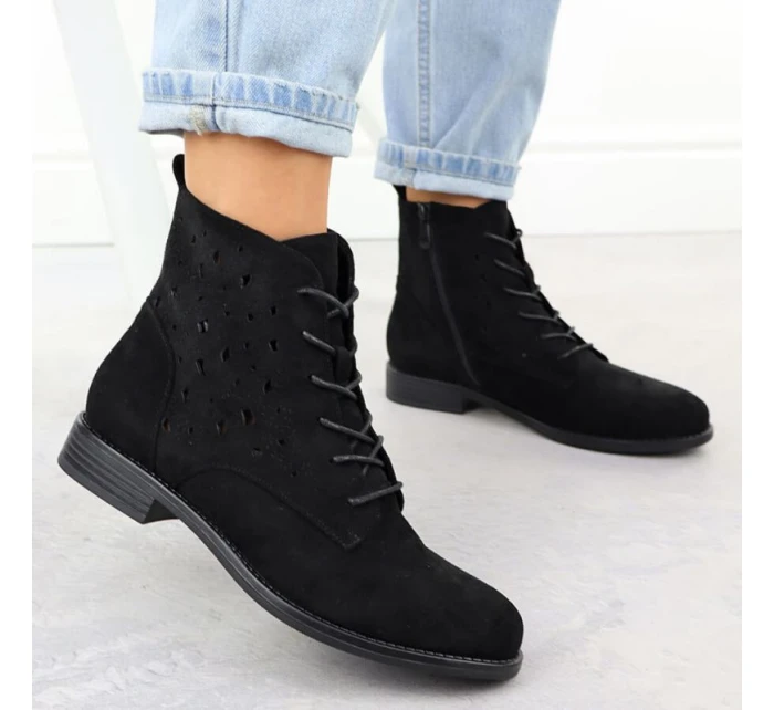 S.Barski W HY51-136 OLI284A semišové boty