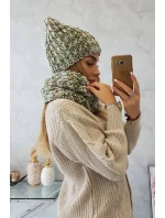 Dámská fleecová souprava Merry K202 zelená+hnědá Dámská fleecová souprava Merry K202 zelená+hnědá