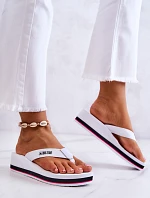 Dámské žabky na klínku Big Star JJ274A333 Bílá