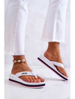 Dámské žabky na klínku Big Star model 21579660 Bílá - Big Star Shoes