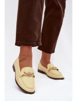 Dámské mokasíny s ozdobným detailem Žluté Rosynne Dámské mokasíny s ozdobným detailem Žluté Rosynne