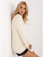 Sweter AT SW model 20463580 ecru - FPrice Sweter AT SW model 20463580 ecru - FPrice
