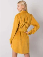 Šaty DHJ SK 10333.12P tmavě žlutá