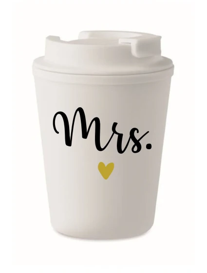 MRS. - bílý termohrnek 300 ml MRS. - bílý termohrnek 300 ml