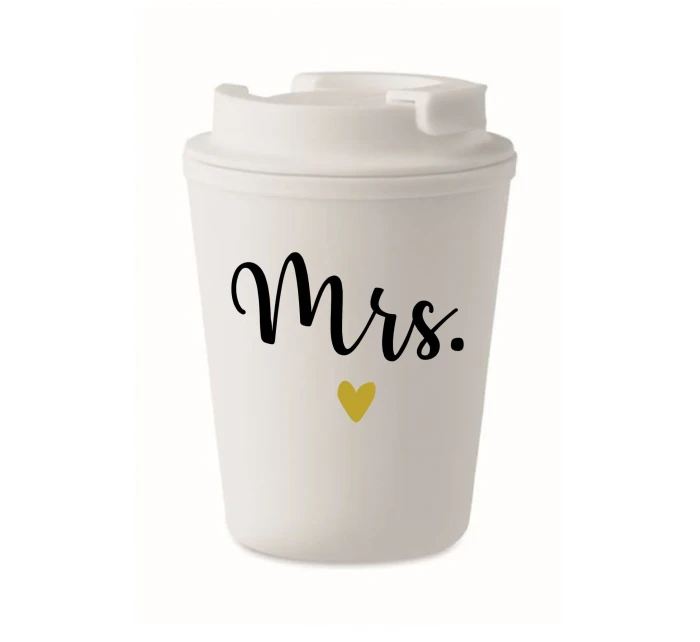 MRS. - bílý termohrnek 300 ml MRS. - bílý termohrnek 300 ml