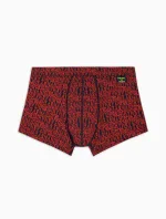 Pánské boxerky 112074 3F508 56936 černé se vzorem - Emporio Armani