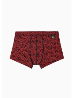 Pánské boxerky 112074 3F508 56936 černé se vzorem - Emporio Armani