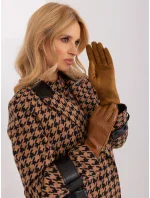 Dámské rukavice AT RK model 20774239 světle hnědá - Fashion Classic Dámské rukavice AT RK model 20774239 světle hnědá - Fashion Classic