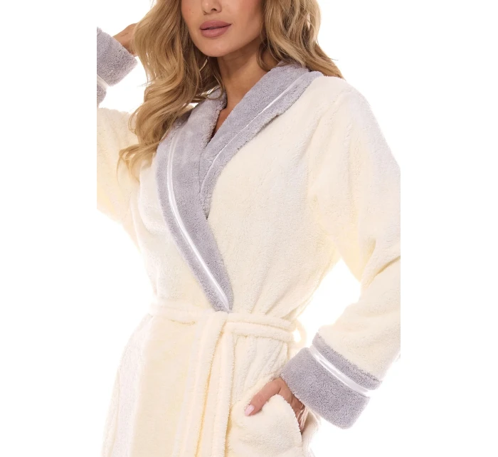 Dámský župan 2409 model 20976368 cream - L&L