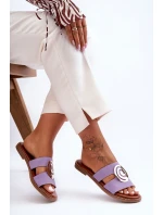 Módní Pantofle S Ozdobou Fialové Deep model 21627923 - Boto Módní Pantofle S Ozdobou Fialové Deep model 21627923 - Boto