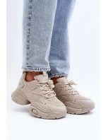 Sportovní Boty Na Masivní Platformě GOE LL2N4029 Bílá