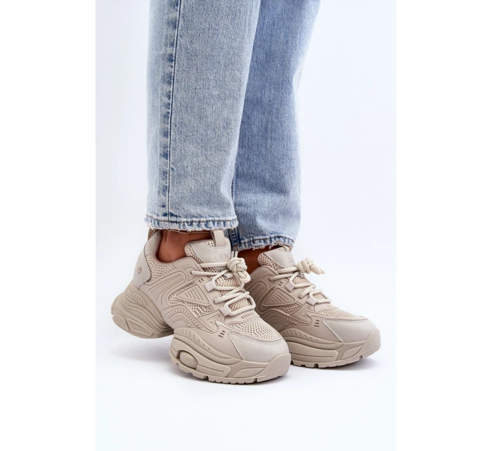 Sportovní Boty Na Masivní Platformě GOE LL2N4029 Bílá