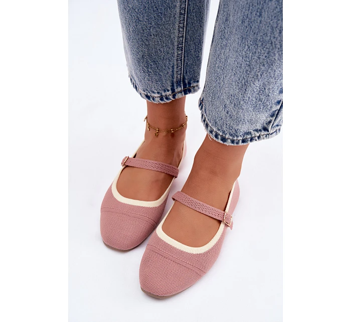 Ploché baleríny Zelisa Růžové