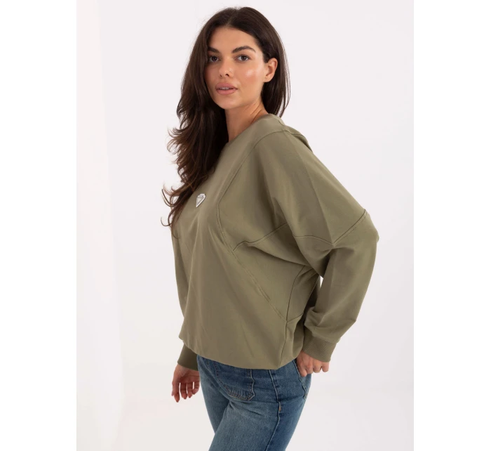 Mikina RV BL A877.19P khaki barva Mikina RV BL A877.19P khaki barva