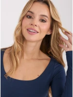 Bluzka WT BZ model 21859078 granatowy - FPrice Bluzka WT BZ model 21859078 granatowy - FPrice