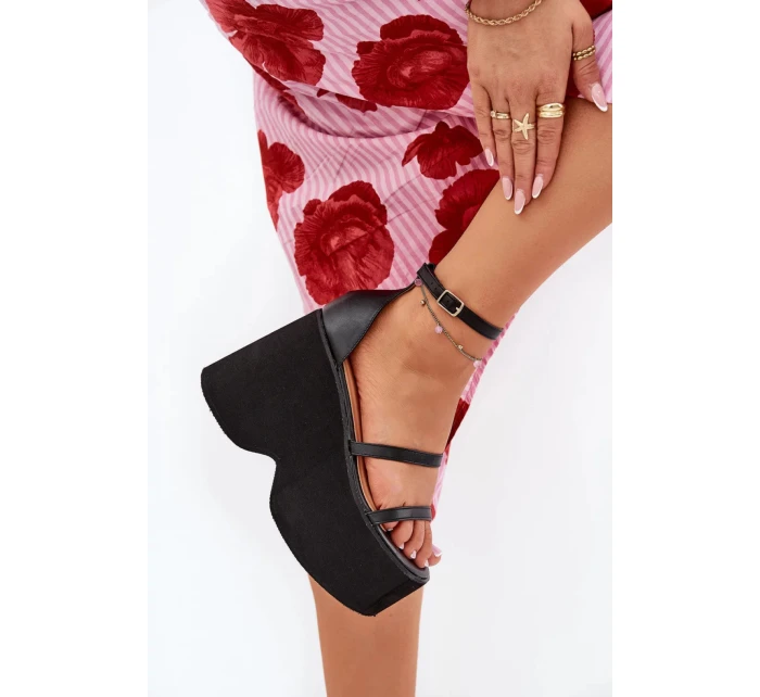 Bota na klínech 2806 černá - Step in style Bota na klínech 2806 černá - Step in style