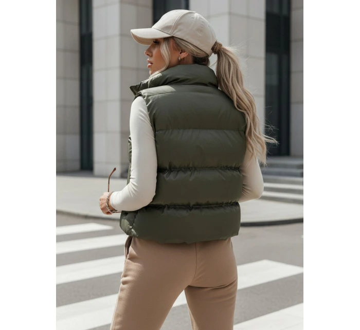 Dámská prošívaná vesta WILLOW green FashionStreet TY3799