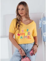 Dámský svetr žlutý Dstreet model 21973910 - FashionStreet